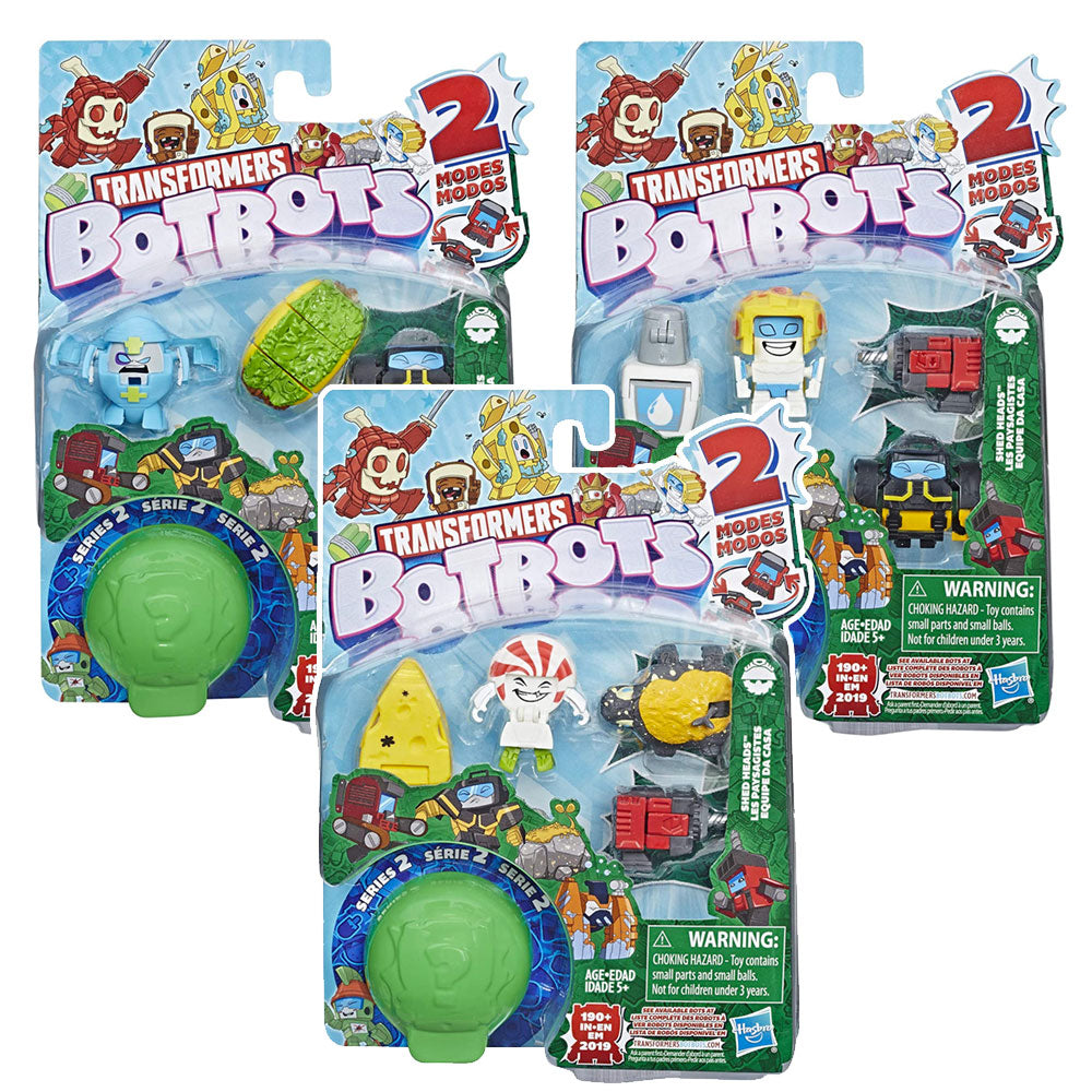 Transformers Botbots Series 2 Shed Heads 5-packs - Complete Bundle of 3