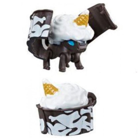Transformers Botbots Series 3 Sugar Shocks Sugar Saddle Black Unicorn Cupcake Toy