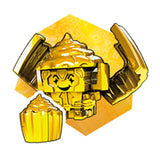 Transformers Botbots Series 4 Winner's Circle Goldsferatu Gold Cupcake Render