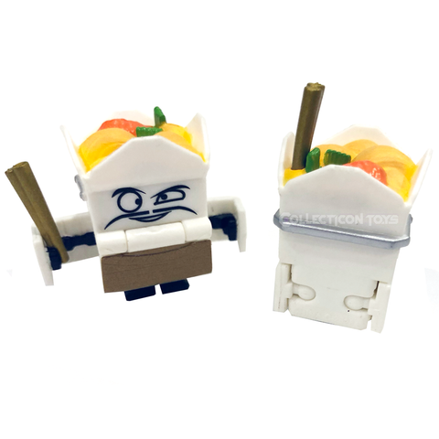 Transformers Botbots Series 5 Hibotchi Heats Lieutenant Lo Mein Chinese Food Toy Robot