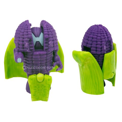 Transformers Botbots Series 5 Los Deliciosos The Corn Crusader Purple robot toy