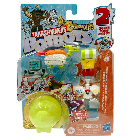 Transformers Botbots Series 5 Party Favors 5-pack #1 43 packaging box front collecticon Toys
