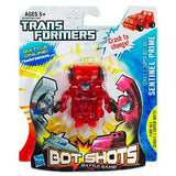 Transformers Botshots Series 1 Super Bot 001 Sentinel Prime Clear Chase box package front