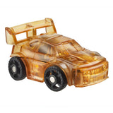 Transformers Botshots Series 1 Super Bot 002 Bumblebee Clear race car toy