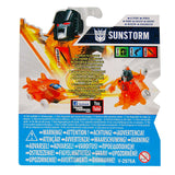 Transformers Botshots Series 2 Super Bot 001 Sunstorm clear box package back