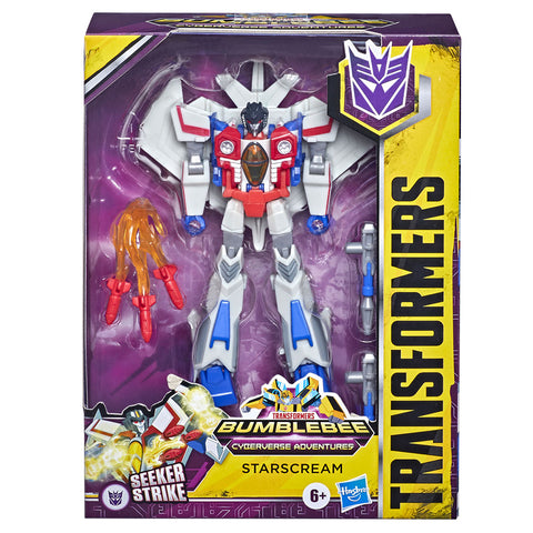 Transformers Cyberverse Adventures deluxe seeker strike starscream box package front