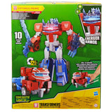 Transformers Cyberverse Adventures Dinobots Unite Roll n Change Optimus Prime box package back