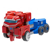 Transformers Cyberverse Adventures Dinobots Unite Roll n Change Optimus Prime red semi truck toy