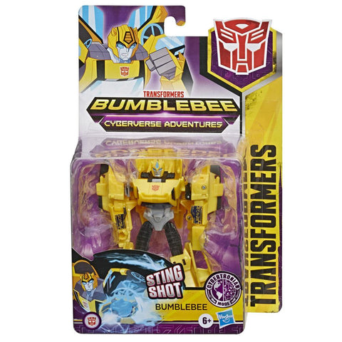 Transformers Cyberverse Adventures Warrior Bumblebee Cybertronian Mode Box Package