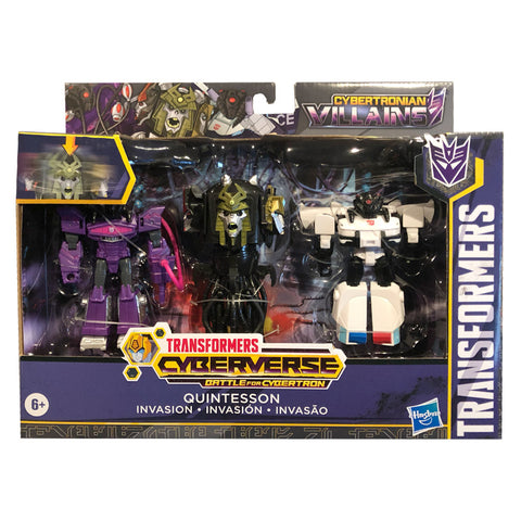 Transformers Cyberverse Battle for the Spark Quintesson Invasion Giftset Box Package
