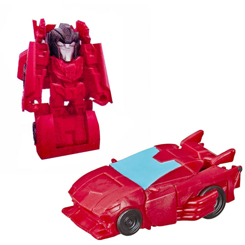 Transformers Cyberverse Tiny Turbo Changers Series 2 Sideswipe Red Car Toy