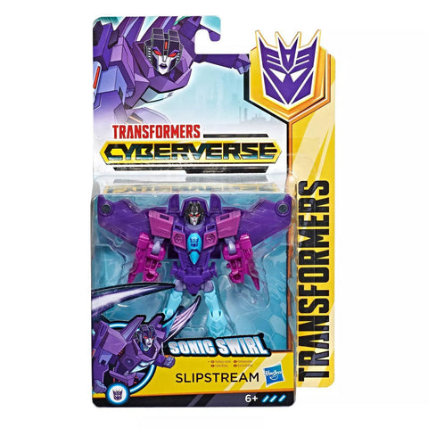 Transformers Cyberverse Warrior Class Slipstream sonic swirl box package