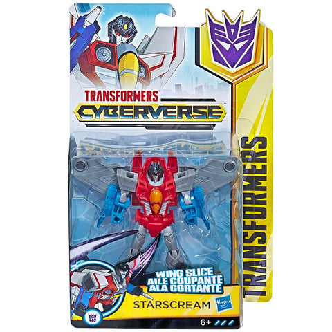 Transformers Cyberverse Wing slice starscream warrior europe euro multilingual box package front