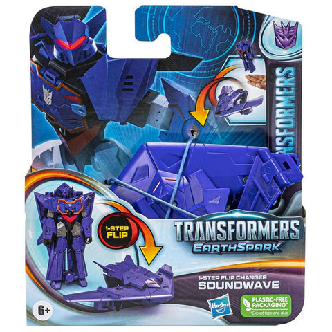 Transformers Earthspark Soundwave 1-step flip changer box package front