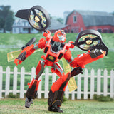 Transformers Earthspark Terran Twitch build-a-figure robot toy running photo