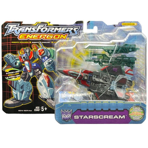 Transformers Energon Starscream combat hasbro usa box package front