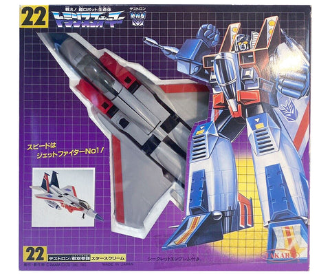 Transformers Fight! Super Robot Lifeform 22 Starscream Decepticon Jet Takara Japan box package front