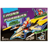 Transformers G1 Action Masters Starscream Turbo Jet Decepticon attack vehicle hasbro usa box package front