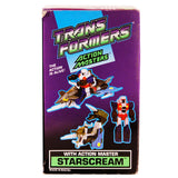 Transformers G1 Action Masters Starscream Turbo Jet Decepticon attack vehicle hasbro usa box package left side