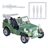 Transformers G1 retro TF:TM Autobot Hound anime reissue walmart exclusive green jeep vehicle toy accessories