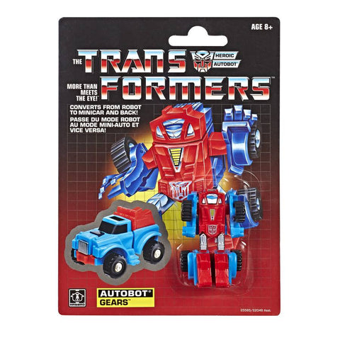 Transformers Generation 1 Vintage Reissue Minibot Gears Walmart exclusive package card