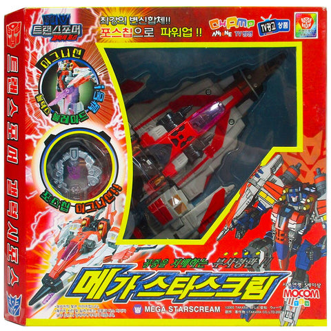 Transformers Mocom Galaxy Force Mega Starscream voyager korean box package front