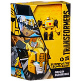 Transformers Generations Buzzworthy Origin Bumblebee Deluxe Target Exclusive Box Package Front Angle