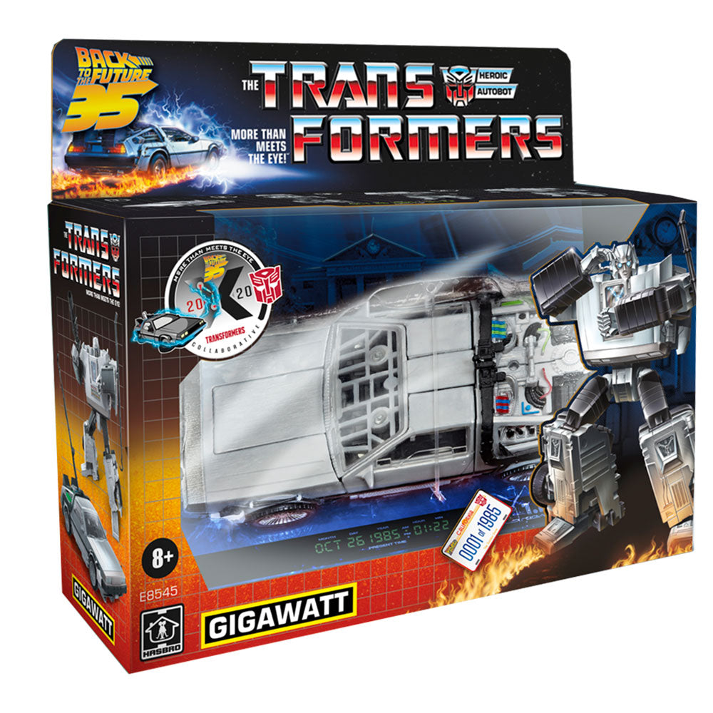 Transformers Generations Collaborative: Back to the Future Gigawatt Delorean 1984 Exclusive Edition - Deluxe Transformers Generations Collaborative: Back to the Future Gigawatt Delorean 1984 Exclusive Edition - Deluxe