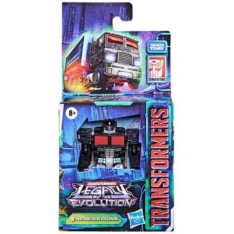 Transformers Generations Legacy Evolution Nemesis Prime core box package front