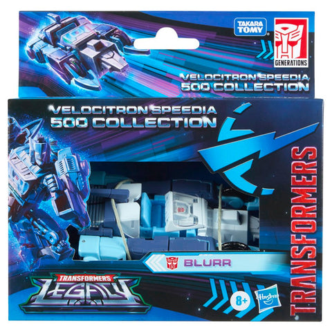 Transformers Generations Legacy Velocitron Speedia 500 Collection Blurr IDW deluxe walmart exclusive box package front