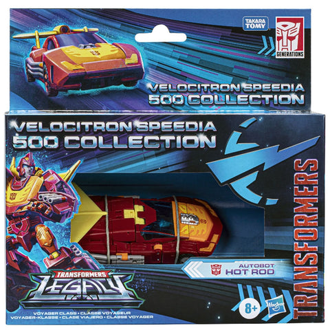 Transformers Generations Legacy Velocitron Speedia 500 Collection autobot hot rod rodimus voyager walmart exclusive box package front