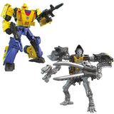 Transformers Generations Legacy Wreck n' Rule Collection Amazon Exclusive Masterdominus G2 Universe Leadfoot deluxe 2-pack action figure robot render