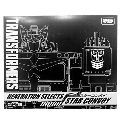 Transformers Generations Selects TakaraTomy Mall Exclusive Star Convoy Outer Black Sleeve Japan box package