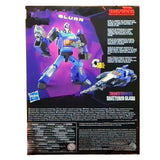 Transformers Generations Shattered Glass Blurr Deluxe Box Package back low res