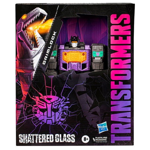Transformers Generations shattered Glass Collection Grimlock leader dinobot evil box package front