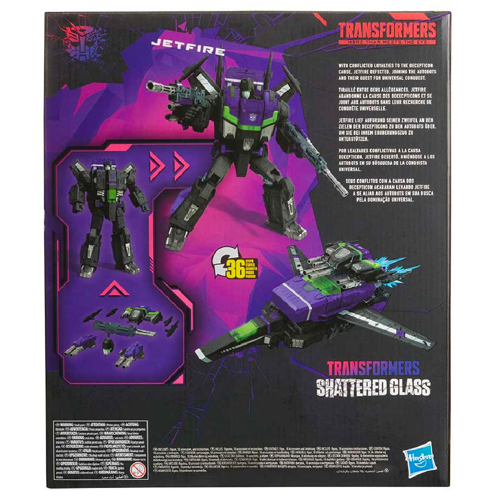 Transformers Generations Shattered Glass Jetfire Commander Black Toy ...