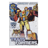 Transformers Generations Thrilling 30 Deluxe Autobot Scoop Caliburst Holepunch IDW Comic Book Cover