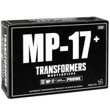Transformers Masterpiece MP-17+ Anime Prowl Hasbro USA black sleeve Box package front angle