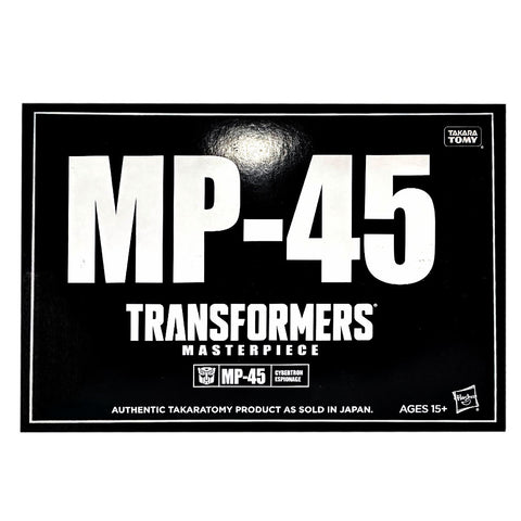 Transformers Masterpiece MP-45 Bumblebee Black Box sleeve packaging USA Hasbro front