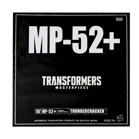 Transformers Masterpiece MP-52+ Plus Thundercracker Hasbro USA Box Package Black Seleve Render Mockup