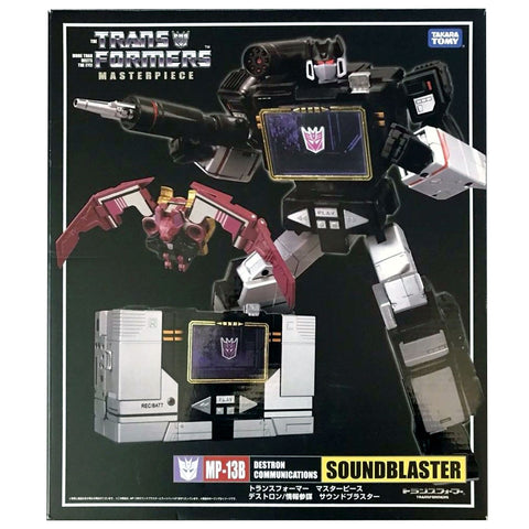 Transformers Masterpiece MP-13B Soundblaster Black Soundwave Box Package Front Japan TakaraTomy