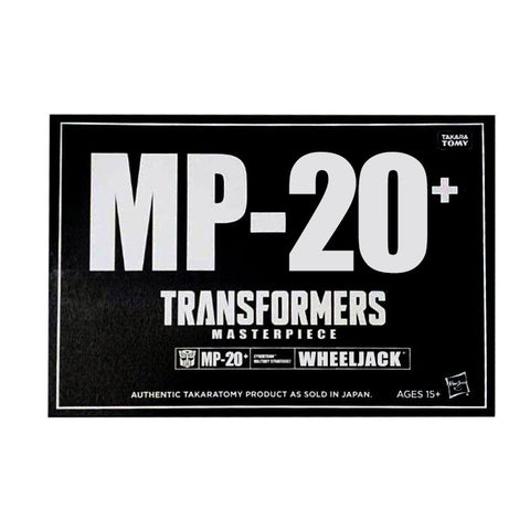 Transformers Masterpiece MP-20+ Anime Wheeljack USA Hasbro Black Sleeve box digibash