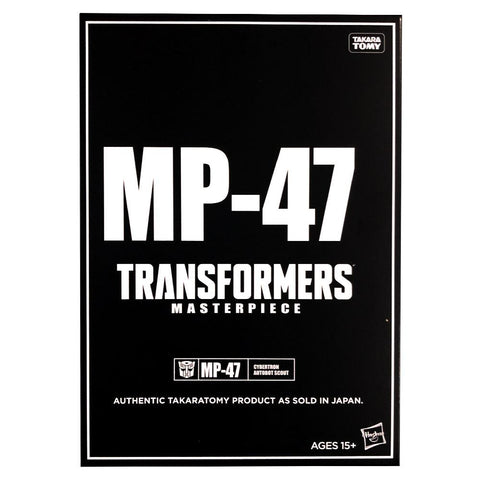 Transformers Masterpiece MP-47 Hound USA Hasbro Box Black Sleeve