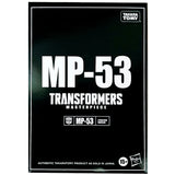 Transformers Masterpiece MP-53 Skids G1 Hasbro Usa Box package black sleeve front