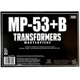 Transformers Masterpiece MP-53+B Diaburnout Burnout hasbro usa black sleeve box package back