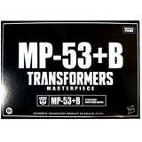 Transformers Masterpiece MP-53+B Diaburnout Burnout hasbro usa black sleeve box package front