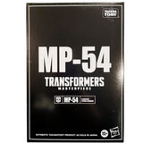 Transformers Masterpiece MP-54 Reboost Cybertron Citadel Guardian hasbro usa box black sleeve package front