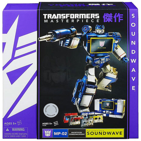 Transformers Masterpiece MP-02 Soundwave Decepticon Communications Box Package Front USA Hasbro Toys r Us