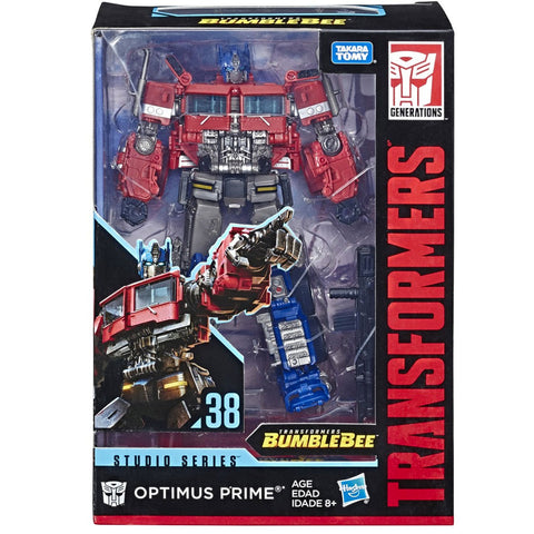 Transformers Studio Series 38 Voyager G1 Optimus Prime Box Package Front Stock Photo