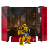 Transformers Movie Studio Series 70 Deluxe B-127 Cybertronian Bumblebee action figure toy robot backdrop display